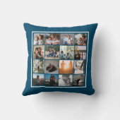 32フォトコラージュユニークパーソナライズされた クッション (裏面)