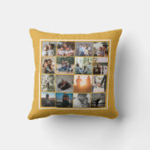 32フォトコラージュユニークパーソナライズされた クッション (裏面)