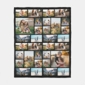 32フォトパーソナライズされたコラージュフリースブランケット フリースブランケット (正面)