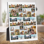 32フォトパーソナライズされたコラージュ フォトプラーク<br><div class="desc">独自の32フォトパーソナライズされたコラージプラークのホームデコールを作成</div>