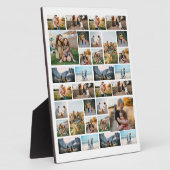 32フォトパーソナライズされたコラージュ フォトプラーク (側面)