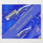 32周年編結婚集(編集可能) スパークリングワインラベル (シングルラベル)