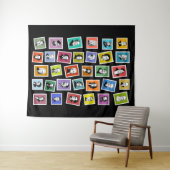 32図式ポートレートもっとも偉大作成 タペストリー (インサイチュ(横))