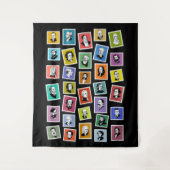 32図式ポートレートもっとも偉大作成 タペストリー (正面)