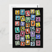 32図式ポートレートもっとも偉大作成 ポストカード (正面/裏面)