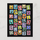 32図式ポートレートもっとも偉大作成 ポストカード (正面)