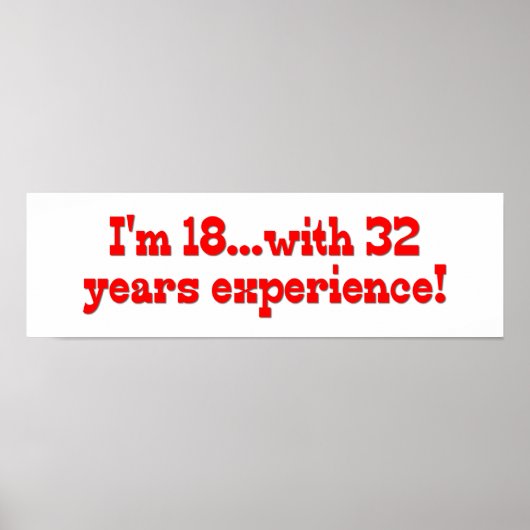 32年の経験で18歳！ ポスター (正面)