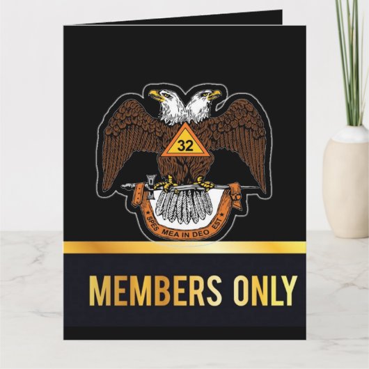 32度メイソンへの挨拶 カード (正面)