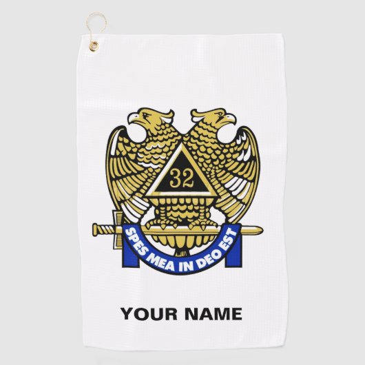 32度メイソンゴルフタオル ゴルフタオル (正面)