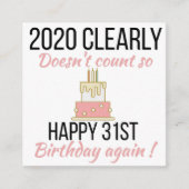 32日誕生日32おもしろい日カード エンクロージャーカード (正面)