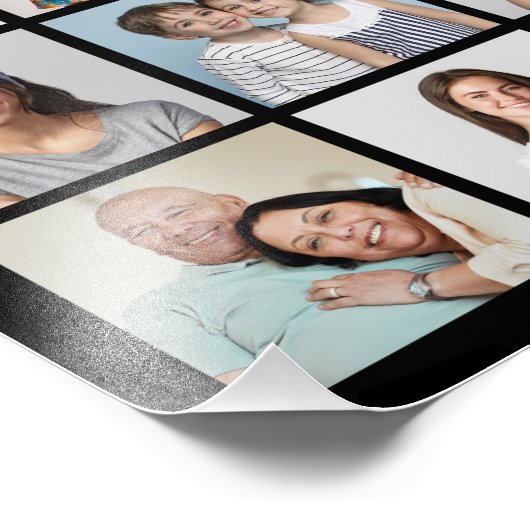 32枚のフォトコラージュ写真の拡大を作成 フォトプリント            (角)