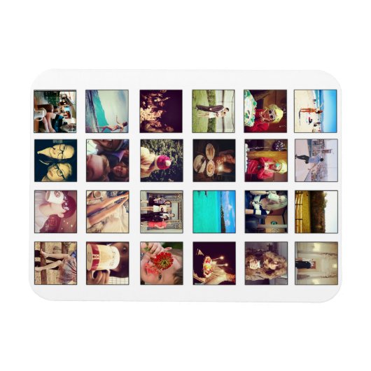 32枚の写真用マグネット マグネット (横)