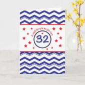 32歳の誕生日おめでとう カード (黄色い花)
