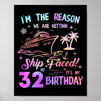 32歳の誕生日クルーズ 32歳の誕生日おめでとう ポスター