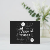 32歳の誕生日 数学教師 誕生日プレゼント ポストカード (スタンド正面)