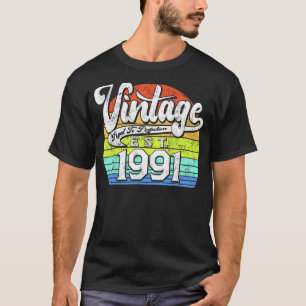 32歳ヴィンテージ1991年32誕生日 Tシャツ