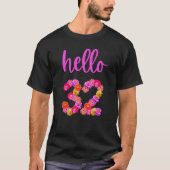 32歳誕生日フラワーハロー32その私の32番目B Tシャツ (正面)