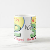 32歳。WTF?どうしたんだ!コーヒーマグ コーヒーマグカップ (中央)