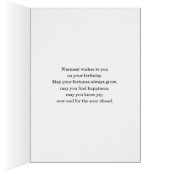 32番目の対角線ブラックラインデザイン誕生日 (内側 (右))