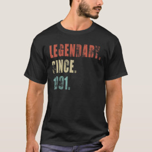 32番目の誕生日ヴィンテージ1991年から伝説的32年 Tシャツ