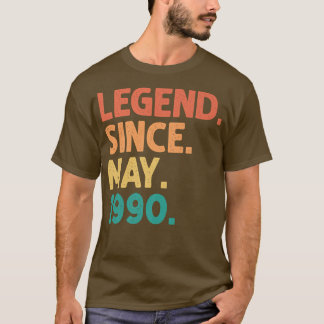 32番目の誕生日伝説1990年5月以来32歳V Tシャツ