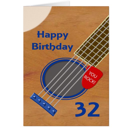 32誕生日ギタープレーヤー誕生日 (正面)