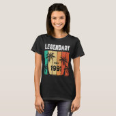 32誕生日1991誕生日男性へと女性 Tシャツ (正面フル)