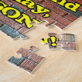 32誕生日:おもしろいグラフィティインスパイア – レボン32 ジグソーパズル (側面)