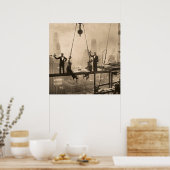 32階のアイアンワーカーランチ ポスター (キッチン)