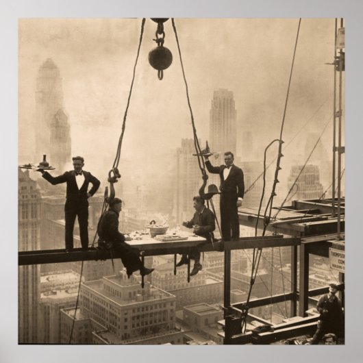 32階のアイアンワーカーランチ ポスター (正面)