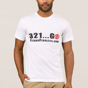 321は…行きます! 適合および大胆不敵 Tシャツ