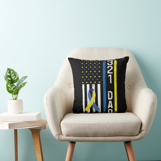 321パパダウン症候群支援認識度 クッション (椅子)