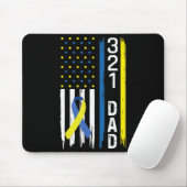 321パパダウン症候群支援認識度 マウスパッド (マウス)
