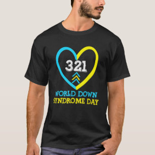 321ワールドダウン症候群認識度デー,トリソミー21 Tシャツ