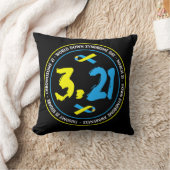 321ワールドダウン症候群認識度男性へ女性ki クッション (ブランケット)