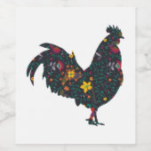 321農家ソンカントリーおもしろいギフトミュージックチキン ワインラベル (シングルラベル)