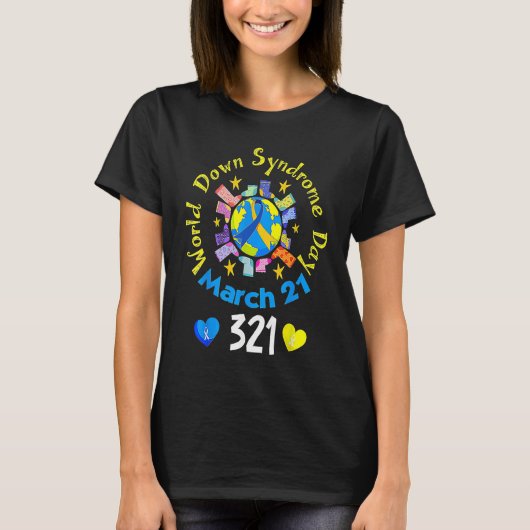 321 World Down Syndrome Awareness Day Rock Your So Tシャツ (正面)