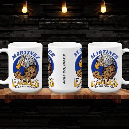 322イーグルエアフォースBMT卒業カスタムギフト コーヒーマグカップ