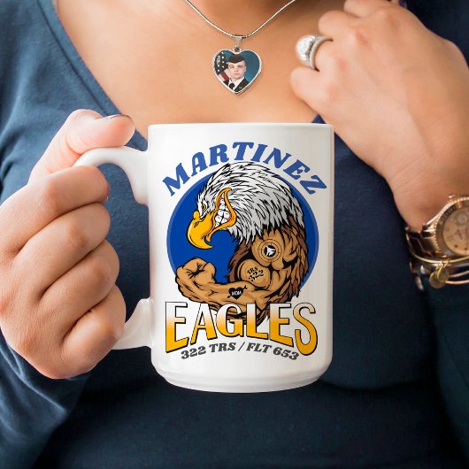 322イーグルエアフォースBMT卒業カスタムギフト コーヒーマグカップ