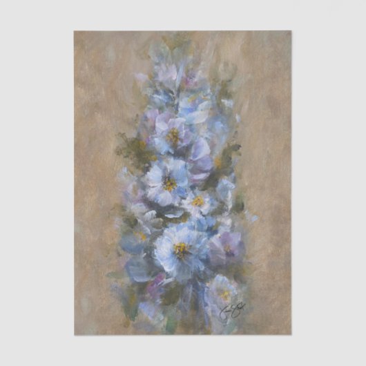 322 Blue and white 薄葉紙 (正面)