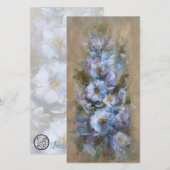 322 blue floral 4 x 8" card (正面/裏面)