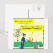 323 無料のテキストチケット カラー漫画 ポストカード (正面/裏面)