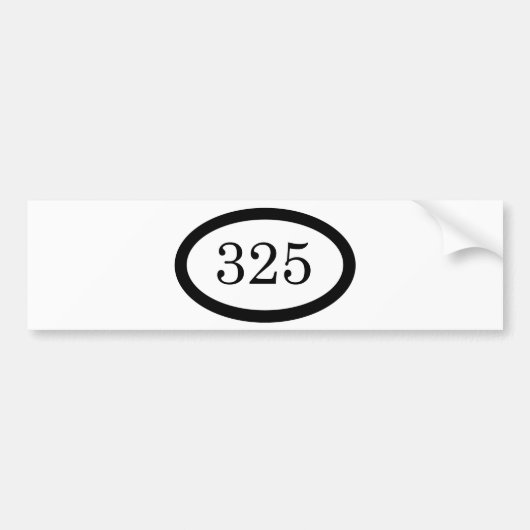 325のパラシュートの歩兵 バンパーステッカー (正面)