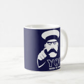 325ml青いエジンバラの大学生のコーヒー・マグ コーヒーマグカップ (正面右)