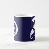 325ml青いエジンバラの大学生のコーヒー・マグ コーヒーマグカップ (中央)