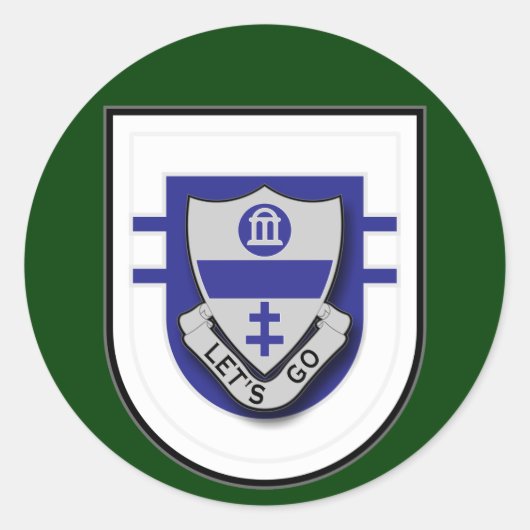 325th歩兵連隊-第2大隊のフラッシュ ラウンドシール (正面)