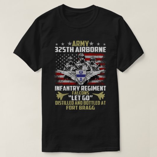325th Airborne Infantry Regiment  Tシャツ (デザイン正面)