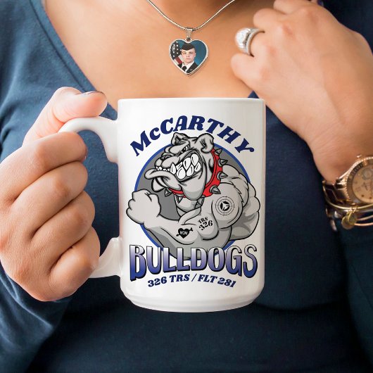 326ブルドッグエアフォースBMT卒業カスタム祝い コーヒーマグカップ