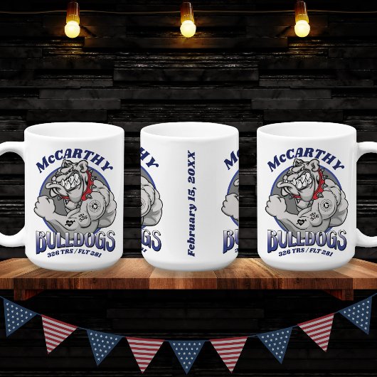 326ブルドッグエアフォースBMT卒業カスタム祝い コーヒーマグカップ