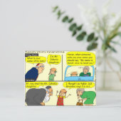 327おばあちゃんが漫画を言った ポストカード (スタンド正面)